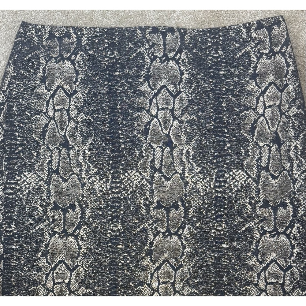 Women's Apostrophe Snake Print Midi cocktail party Skirt Size 6 - Picture 2 of 7